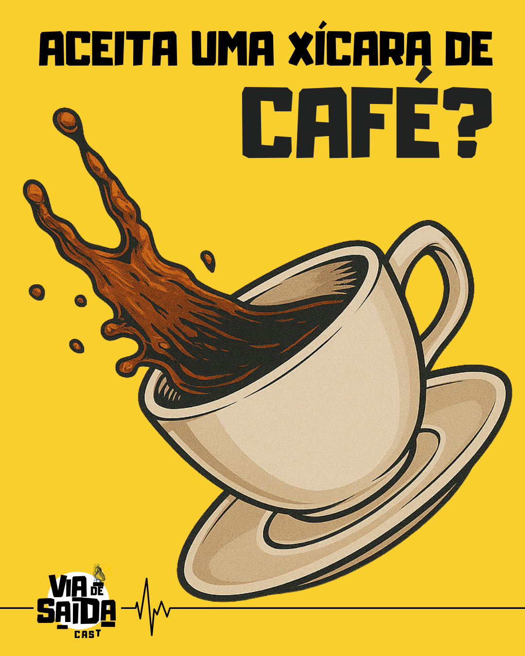 Café e podcast